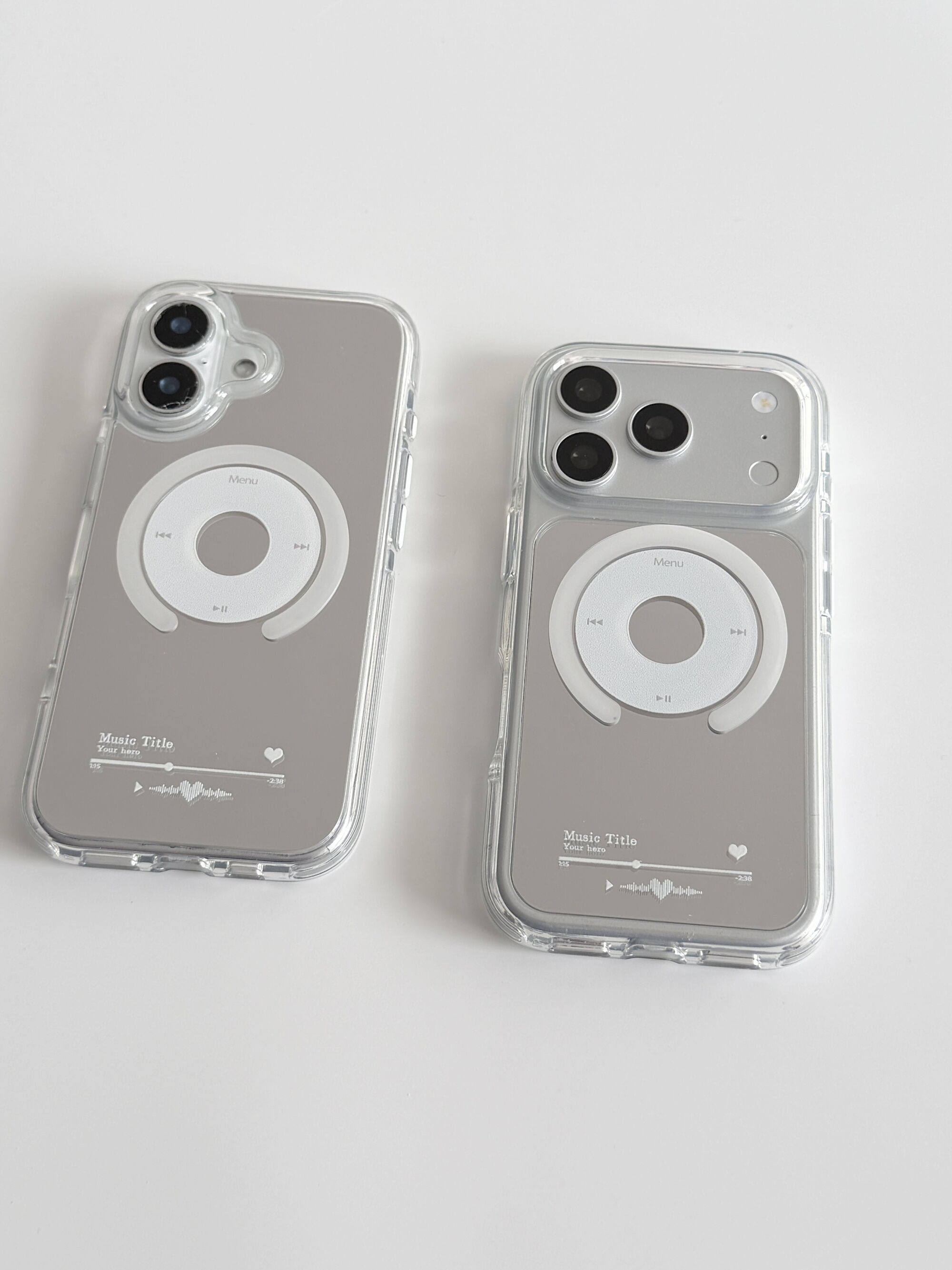U2 时髦小众镜面音乐播放器插画苹果17新款简约手机壳iPhone16个性创意清新15防摔保护套