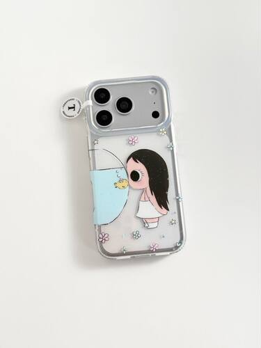 U2 金鱼缸可爱小玉适用苹果17promax新款小众透明iphone16个性简约15双层手机硬壳防摔保护套
