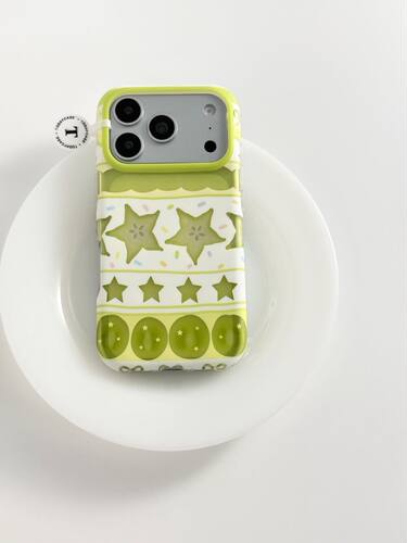 U2 半透杨桃奶油蛋糕适用苹果17promax新款小众韩系iphone16个性磨砂15简约手机壳防摔保护套