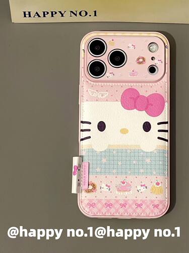 U2 古早皮质粉色蛋糕kt猫头像适用苹果iPhone手机壳防摔双层少女