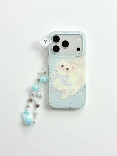 U2 卡通可爱呆萌的奶白布偶小猫IMD双层手机壳适用iPhone17新款小众苹果16个性清新简约15防摔保护套