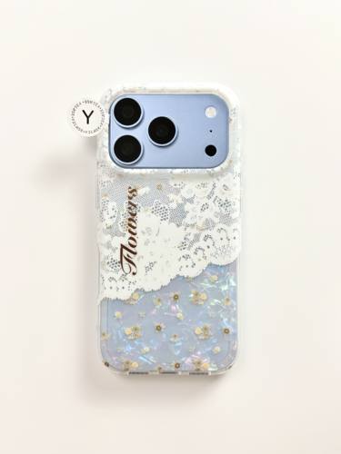 U2 ins风蕾丝秋日碎花贝壳纹IMD双层手机壳适用iPhone18