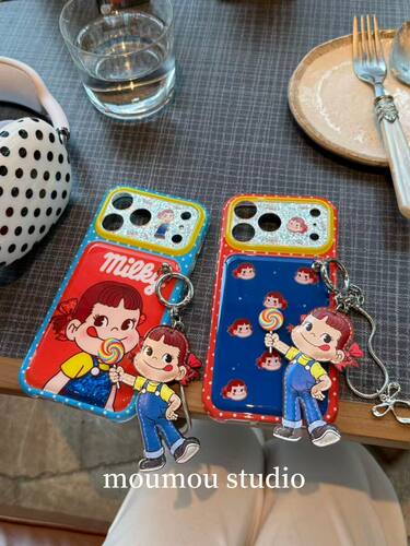 U2 可爱棒棒糖调皮女孩适用于苹果iPhone17promax新款小众手机壳16pro女款15 个性防摔保护套