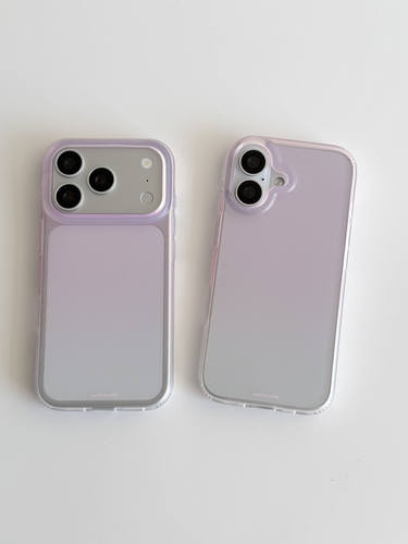 U2 适用紫粉半透防摔iPhone17ProMax手机壳少女16pro