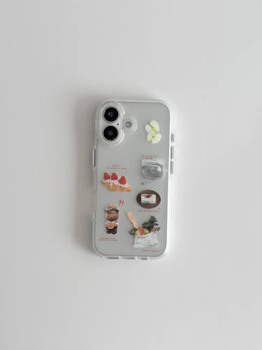 U2 适用软萌可爱趣味小拼贴苹果17新款小众手机壳iPhone16简约个性15防摔保护套