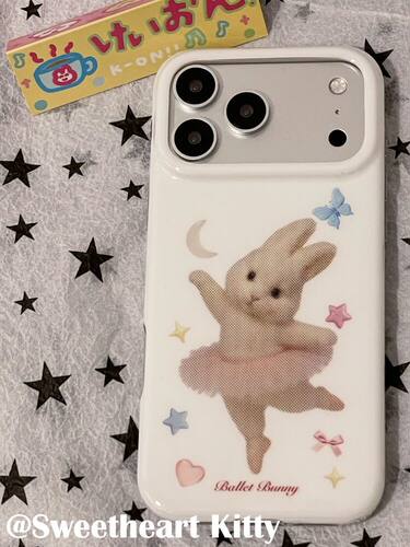 U2 ins古早可爱芭蕾舞兔子适用iphone17promax苹果16手机壳15少女新款小众防摔保护套