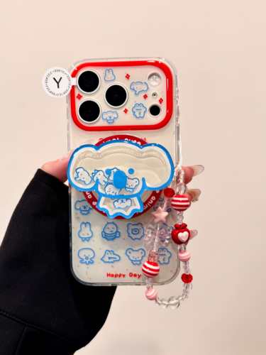 U2 卡通可爱大头小考拉IMD双层手机壳适用iPhone17新款小众手机壳16pro Max简约15防摔保护套