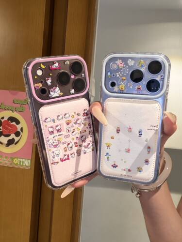 U2 皮纹kitty猫插画和派大星闹钟手机壳适用iPhone18pro苹果17p