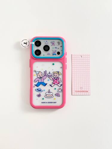 U2 粉蓝框蛋糕原田治适用苹果17promax可爱iphone16透明15全包手机壳