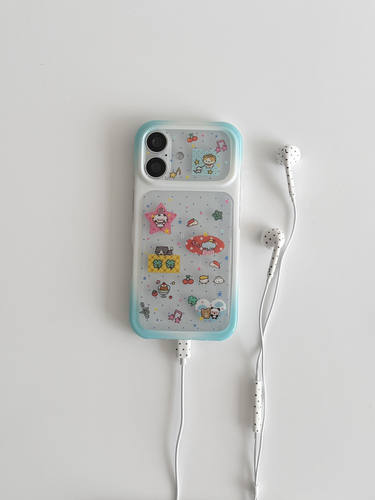 U2 适用软萌可爱四叶草猫咪小狗插画苹果17新款小众iPhone16手机壳个性清新简约15防摔保护套