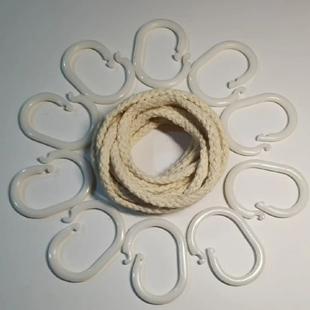 宿舍遮光床帘环窗帘配件c型环扣圆圈环扣圈学生加厚吊卡扣浴帘钩