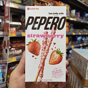 香港 韩国h进口LOTTE乐天PEPERO巧克力曲奇百力滋饼干棒手指饼