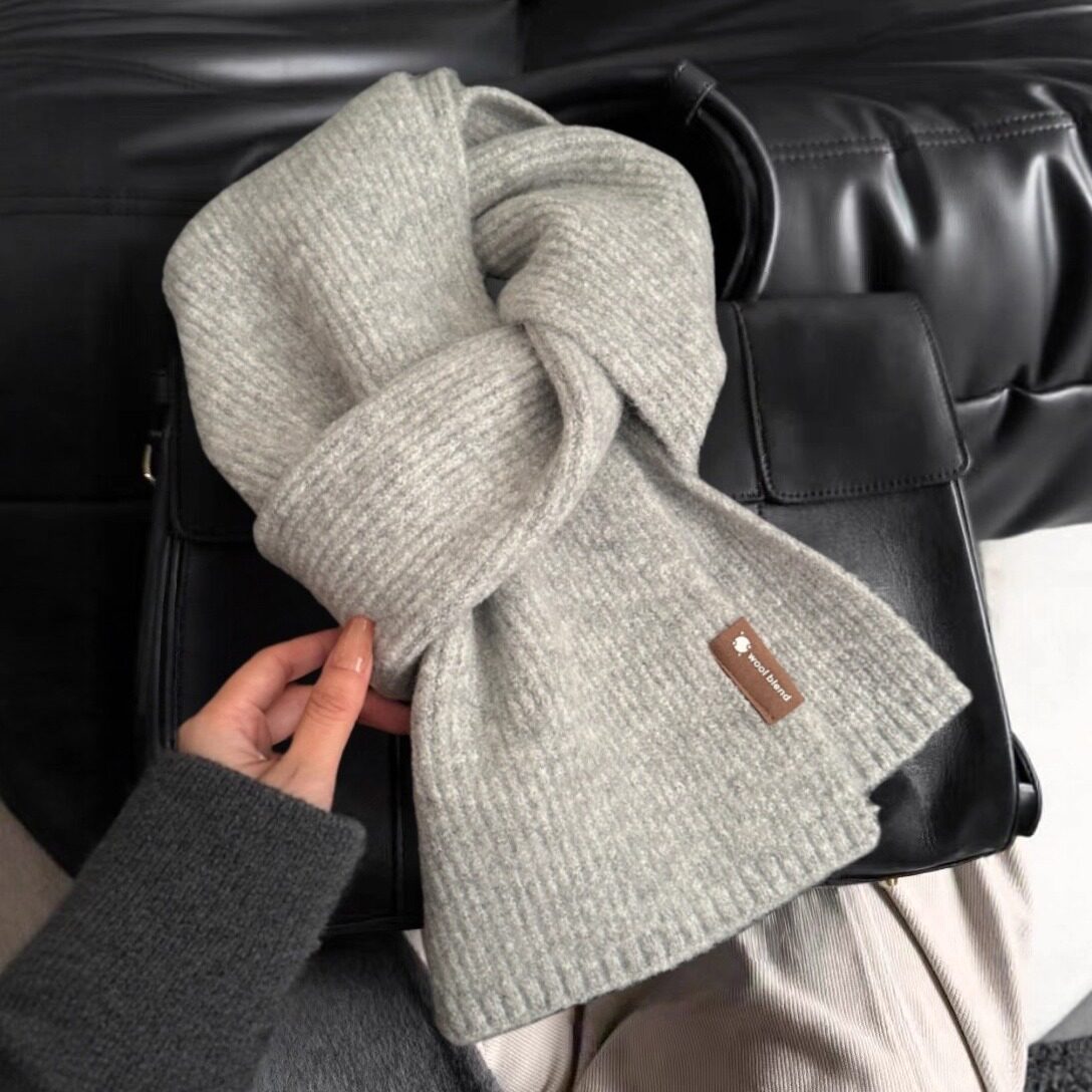 灰色高级感含羊毛情侣围巾韩系女冬季2025新款针织保暖学生围脖男,服饰配件/皮带/帽子/围巾,围巾/丝巾/披肩,淘宝优惠券,粉丝福利购,淘宝优惠卷