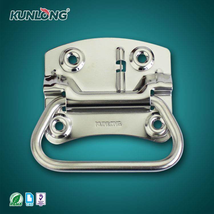 尚坤不锈钢拉手SK4-022-3S工业五金机箱机柜叠拉手 自动回位拉手