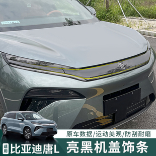 比亚迪唐Ldmi 车头标 ev专用前脸饰条黑化前机盖中网黑武士改装