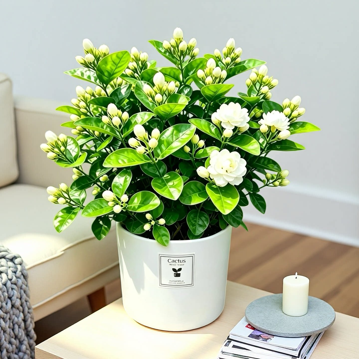 茉莉花大盆栽带花苞室内客厅阳台花卉绿植四季花卉开花浓香型植物
