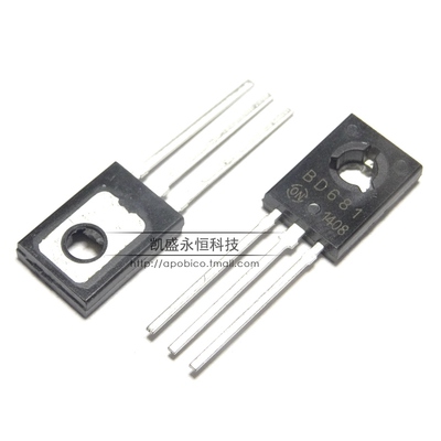 直插 达林顿晶体管 BD681 NPN 4A/100V TO-126 三极管 全新原装