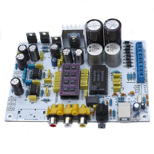 TDA1541 DAC解码板 含TDA1387 IC及QN7220P IC 同轴 光纤 USB口