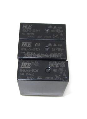汇港继电器HRM3-S-DC5V/12V/24V-A一组常开4脚10A250VAC HF36F-S