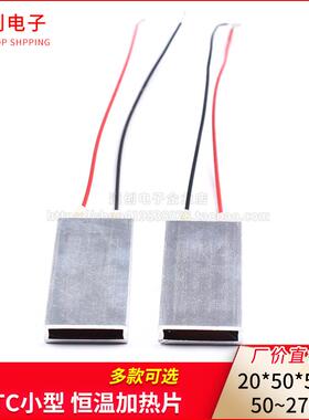 PTC小型低压20*50*5mm电片恒温加热片芯12V24V220V预热防冻除潮