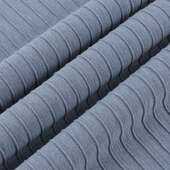 260丽彩谷波纹服条德绒布g40s377秋冬色纺抓毛肌理感纹家居针织面