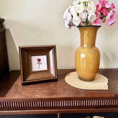 《玫瑰》法术式中床古风卧室装画饰小众艺餐571边柜头桌面摆件画