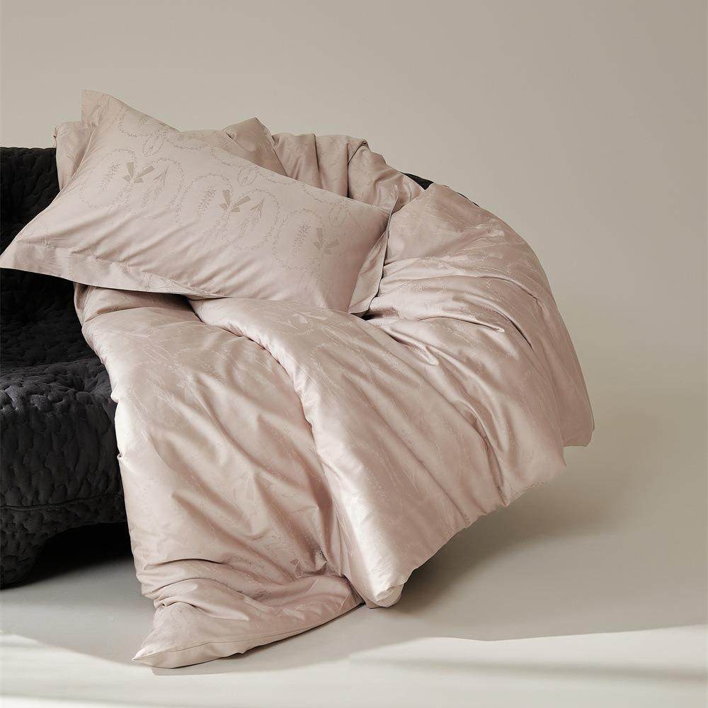 提花缎纹纯棉单品单双人被888套枕套48*74棉纯全棉色素高支高密,床上用品,学生床品套件,淘宝优惠券,粉丝福利购,淘宝优惠卷