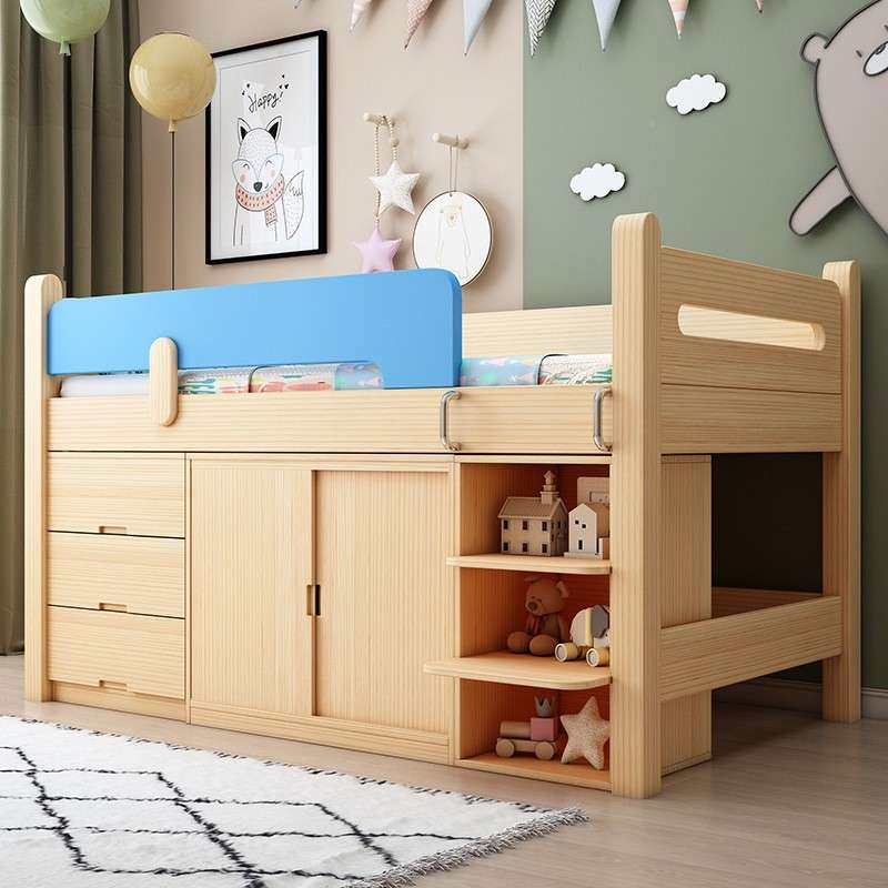 架一简约组合VXE男孩女孩全床实木儿童床书桌多功能储物床体半高,电子元器件市场,其它元器件,淘宝优惠券,粉丝福利购,淘宝优惠卷