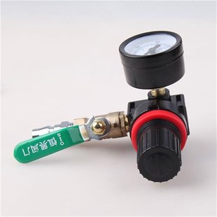 打泡机进气阀泡沫桶入气 泡沫机配件调压阀 开关压力表 4球阀