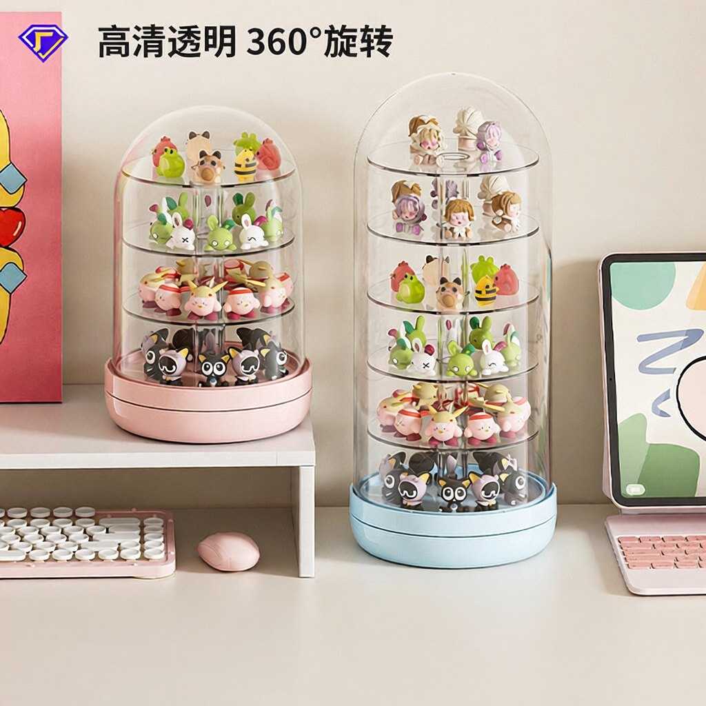 多巴胺旋转萌粒展示架透明压克力