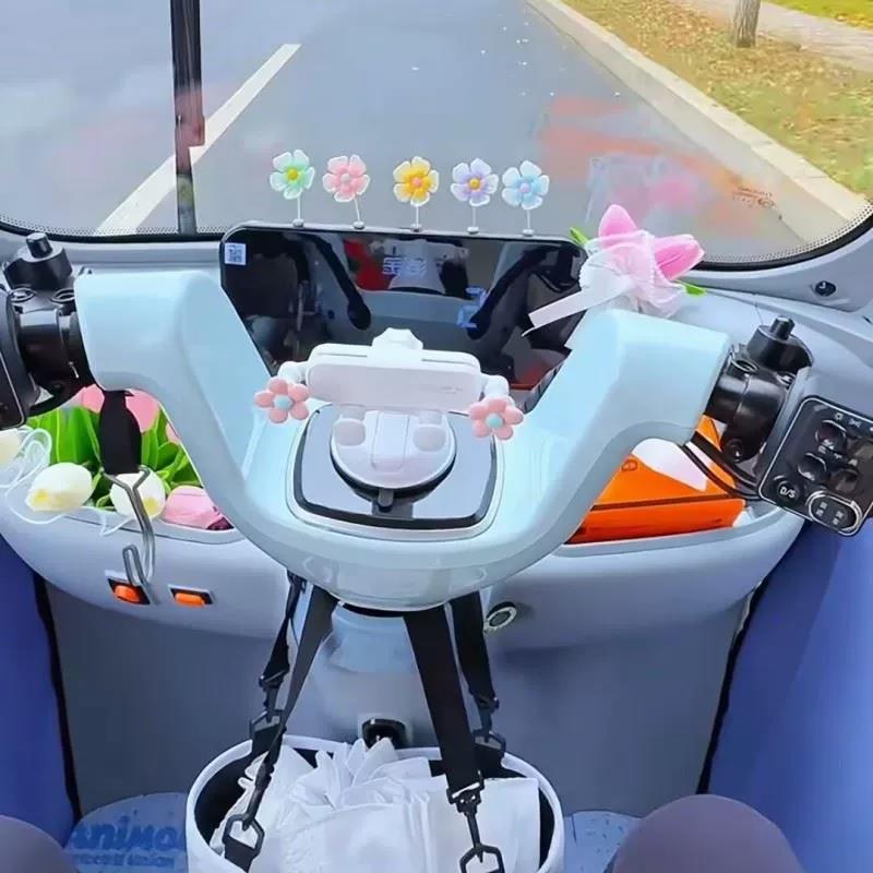 金彭SU7三轮车专用手机支架雅迪台铃X6吸盘电动四轮车仪表台支架