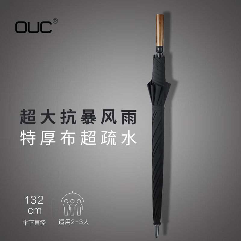 自动长柄雨伞防风加固大暴雨专用商务直柄伞特大号三双人男士定制,居家日用,伞,淘宝优惠券,粉丝福利购,淘宝优惠卷