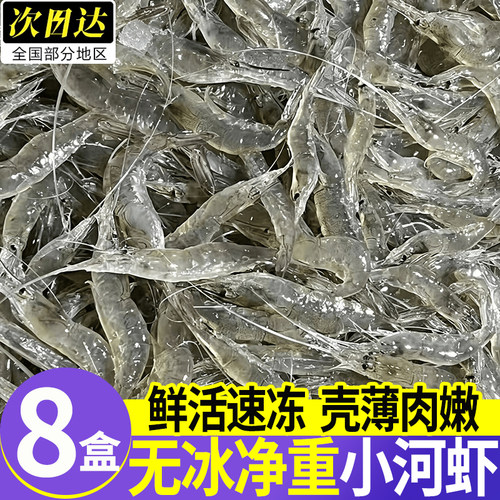 野生淡水现捕速冻大号河虾