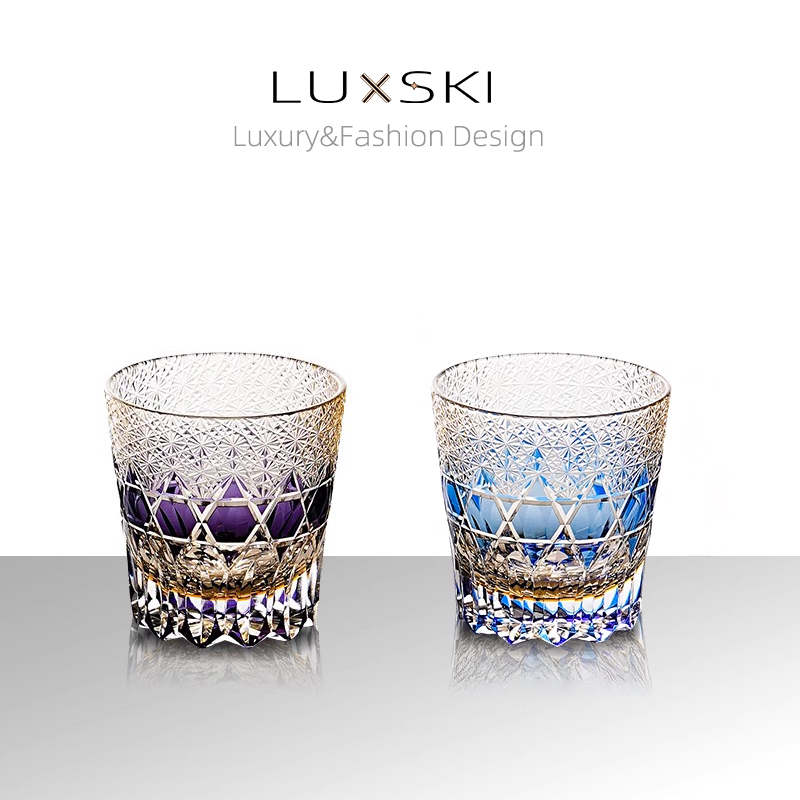 LUXSKI洛世麒刻花水晶杯