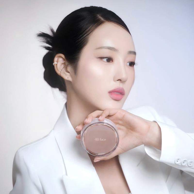 4Bface天鹅绒哑光雾面气垫bb霜