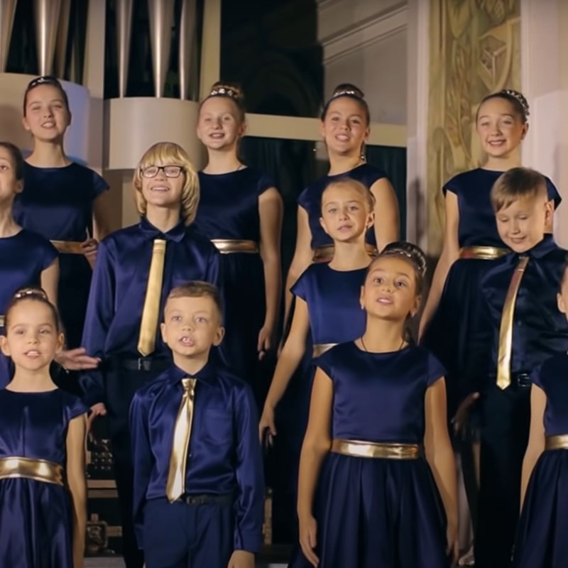 六一儿童合唱服装演出服男女童礼服中小学生表演朗诵纱裙大合唱团