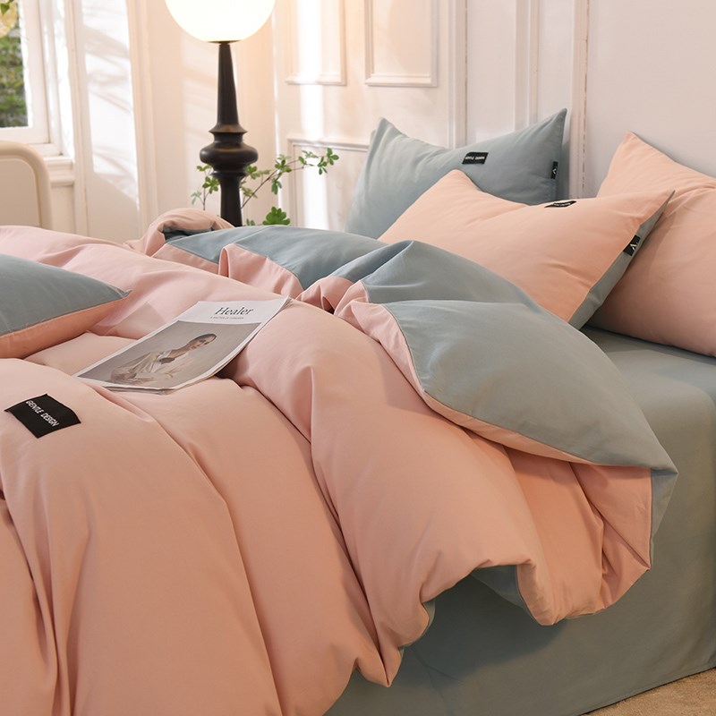 A类简约全棉磨毛被套单件100纯棉加厚单双人被罩宿舍被子内胆套