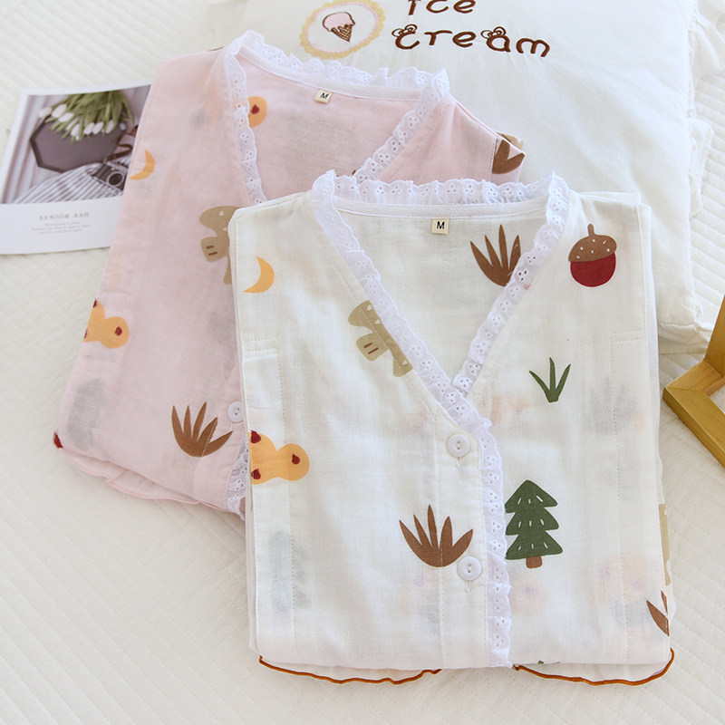 孕妇睡衣女春秋纯棉纱布月子服夏季产后产妇住院哺乳怀孕期薄款,孕妇装/孕产妇用品/营养,家居服套装,淘宝优惠券,粉丝福利购,淘宝优惠卷