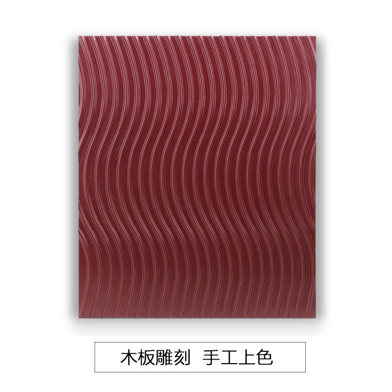 红色现代简约实物画抽象轻奢沙发背景墙装置挂画酒店艺术壁画设计