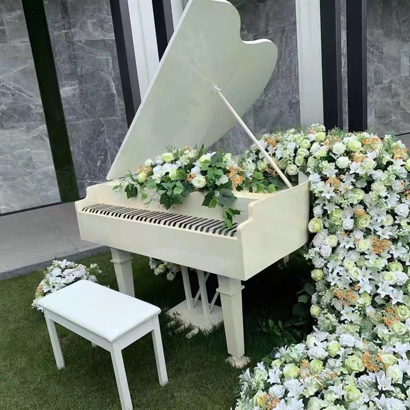 网红铁艺户外钢琴花架创意摆件婚庆摄影道具酒店公园别墅庭院摆设,商业/办公家具,景观道具/景观摆件/景观装置,淘宝优惠券,粉丝福利购,淘宝优惠卷