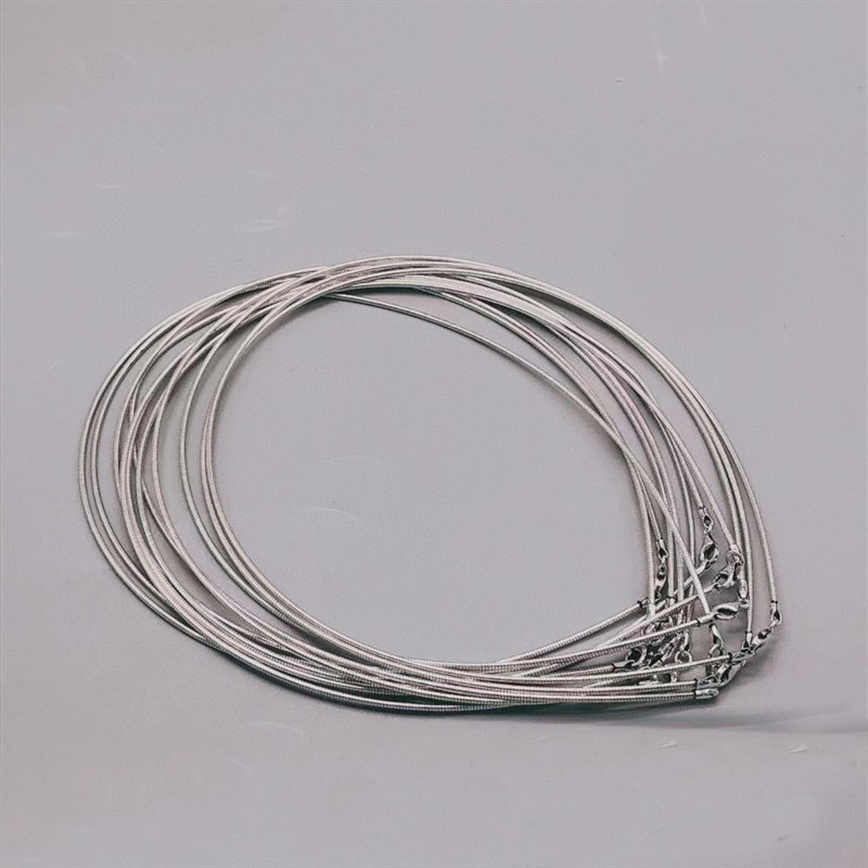 纯银复古线圈项圈锁项链女纯银项圈吊坠脖子锁骨链小众