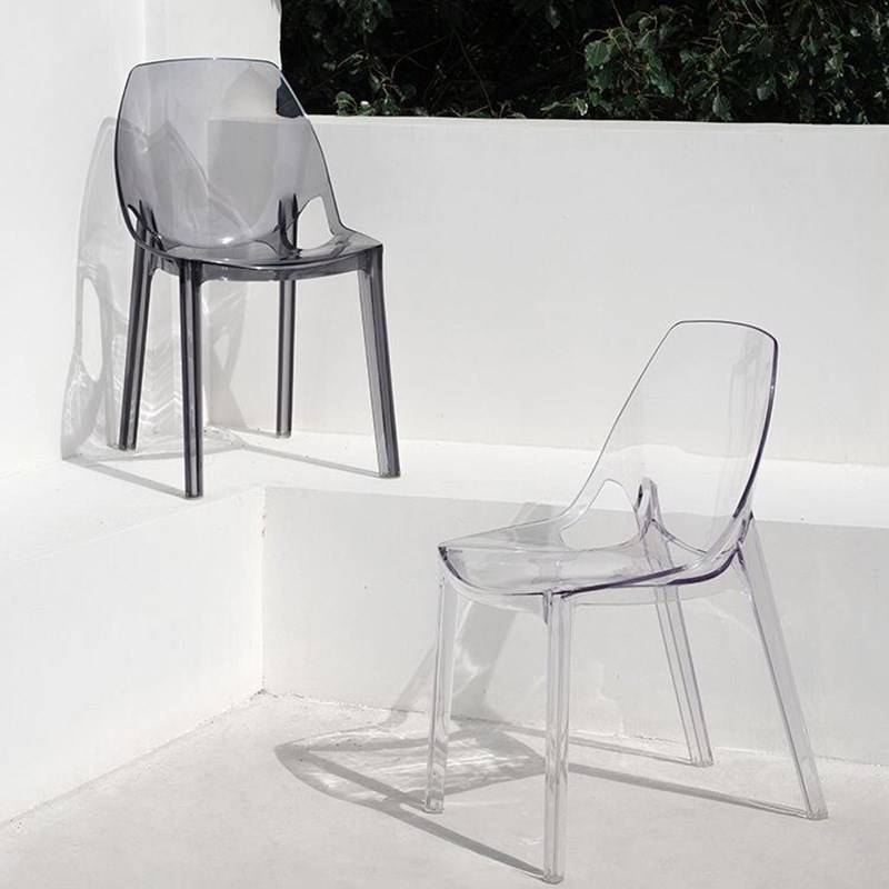 亚克力透明椅子塑料凳子水晶凳魔鬼幽灵椅北欧餐椅创意网红化妆椅