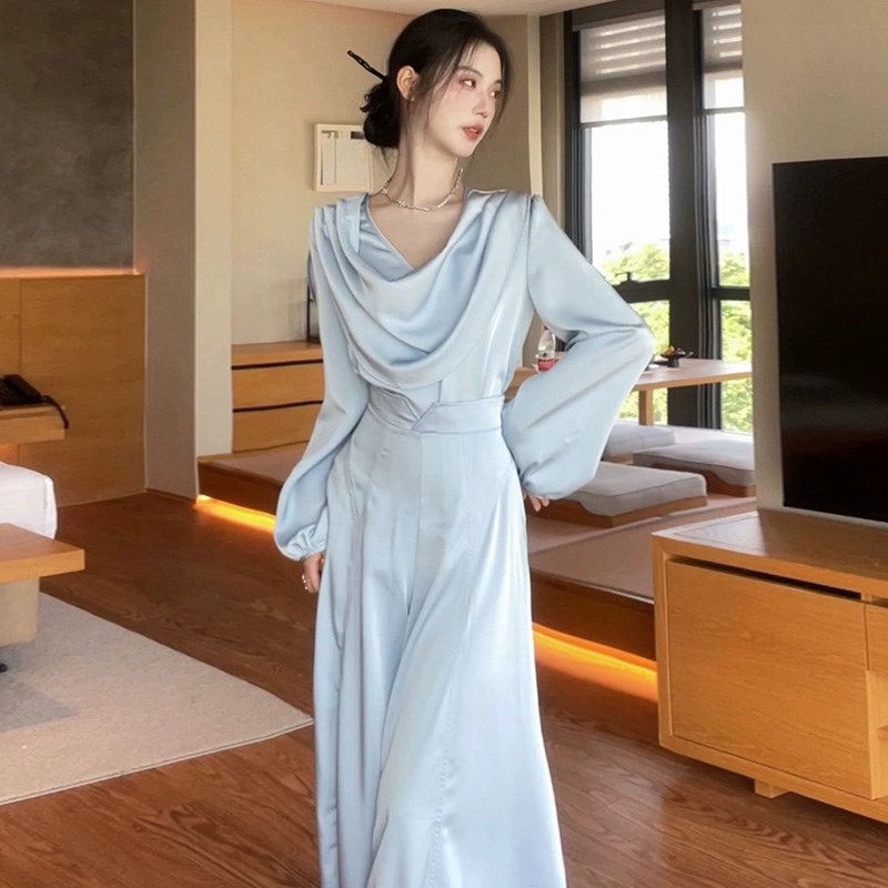 今年流行漂亮套装高级感法式上衣垂感阔腿裤202R5早秋装搭配一整