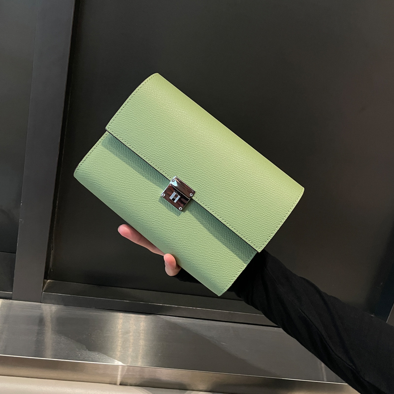 网红爆款手掌纹牛皮单肩斜挎小方包女气质2025夏新款真皮豆腐块包