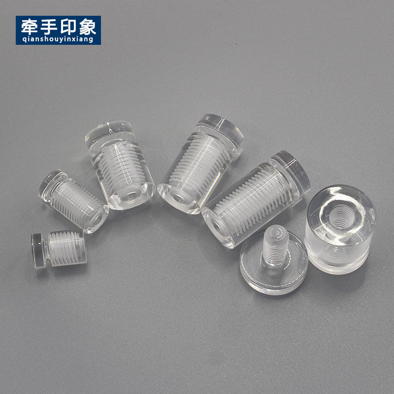 水晶透明广告钉压克力隐形固定螺丝帽装饰盖镜钉支撑展Z示帽盖遮