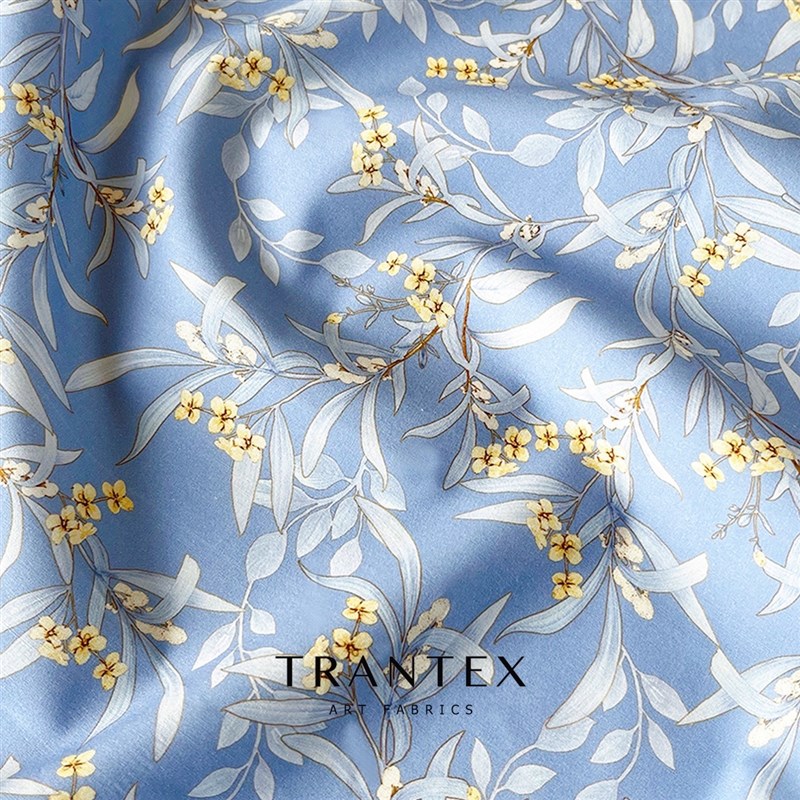 60支全棉府绸纯棉连衣裙衬衣衬衫服装布料面料清新春夏风铃花