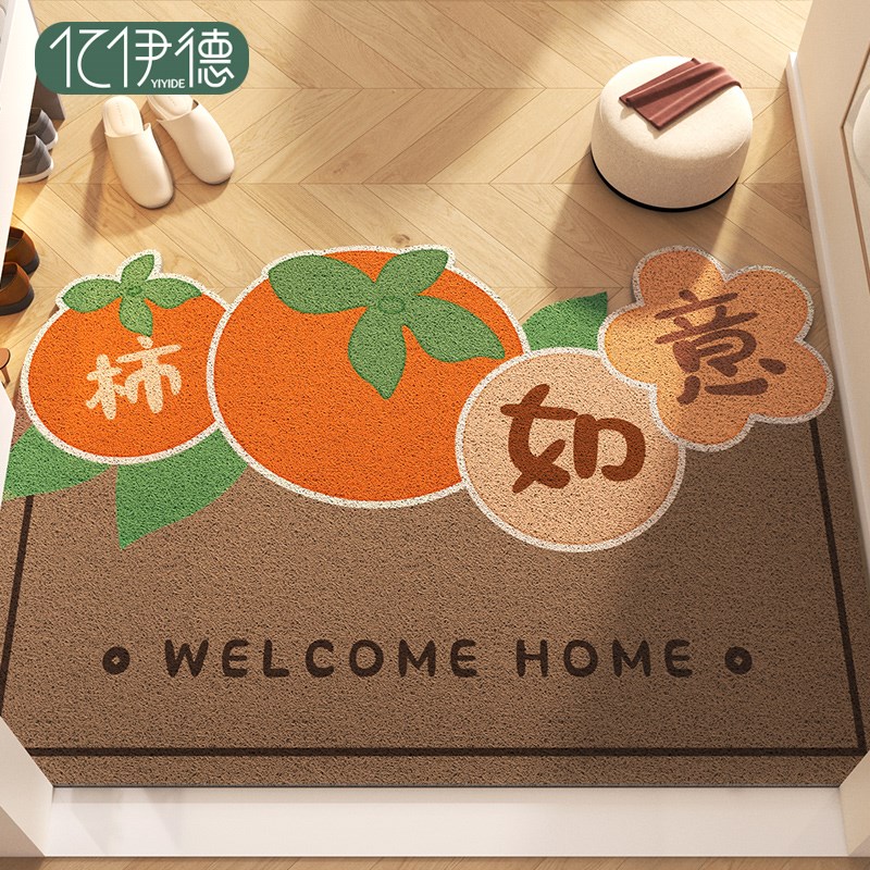 丝圈地垫入户门垫进门家用耐脏脚垫玄关进户大门口可裁剪pvc地毯