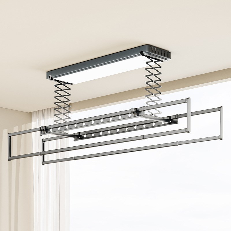 隐藏晾衣隐形家用智能自动智能遥控阳台升降全面屏电动晾衣架