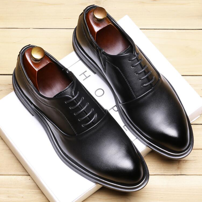 特大码皮鞋男45商务正装真皮春季保暖2024新款46英伦47结婚新郎48