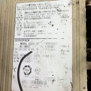 安川驱动器SGDV-330A01A0020005kw